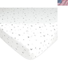 Soft  Breathable 100 Cotton Fitted Crib Sheet 52"x28" - Hypoallergenic Care