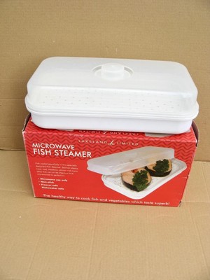 Mikrowelle Fisch Dampfgarer Lakeland verpackt antihaftbeschichtet auch für Gemüse verwenden