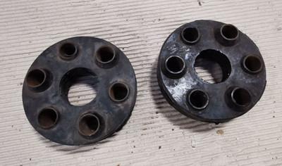 2 x Disc Rubber Hardy Disc GDR USSR Vintage? unbuilt as pictured