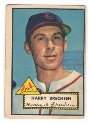 1952 Topps, #263 Harry Brecheen, St. Louis Cardinals ~ VG-VGEX
