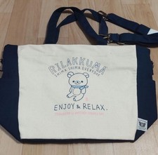 Unused Rilakkuma 2-Way Tote Bag Shoulder Mom's Bag Durable Multipo