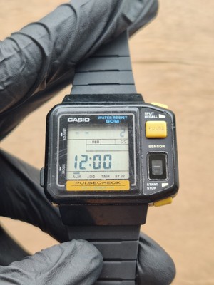 CASIO JAPAN VINTAGE 1987 DIGITAL WATCH PULSE-CHECK 509 JP-100W | eBay