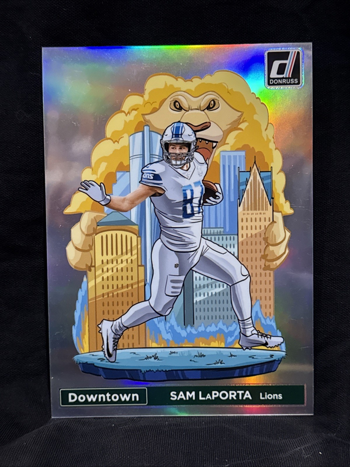 SAM LAPORTA DETROIT LIONS 2024 PANINI DONRUSS ROOKIE JUMBO DOWNTOWN #6