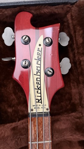 Rickenbacker 4001 S Bass 1979 (Vintage) Burgundyglo - Very rare - Picture 3 of 12