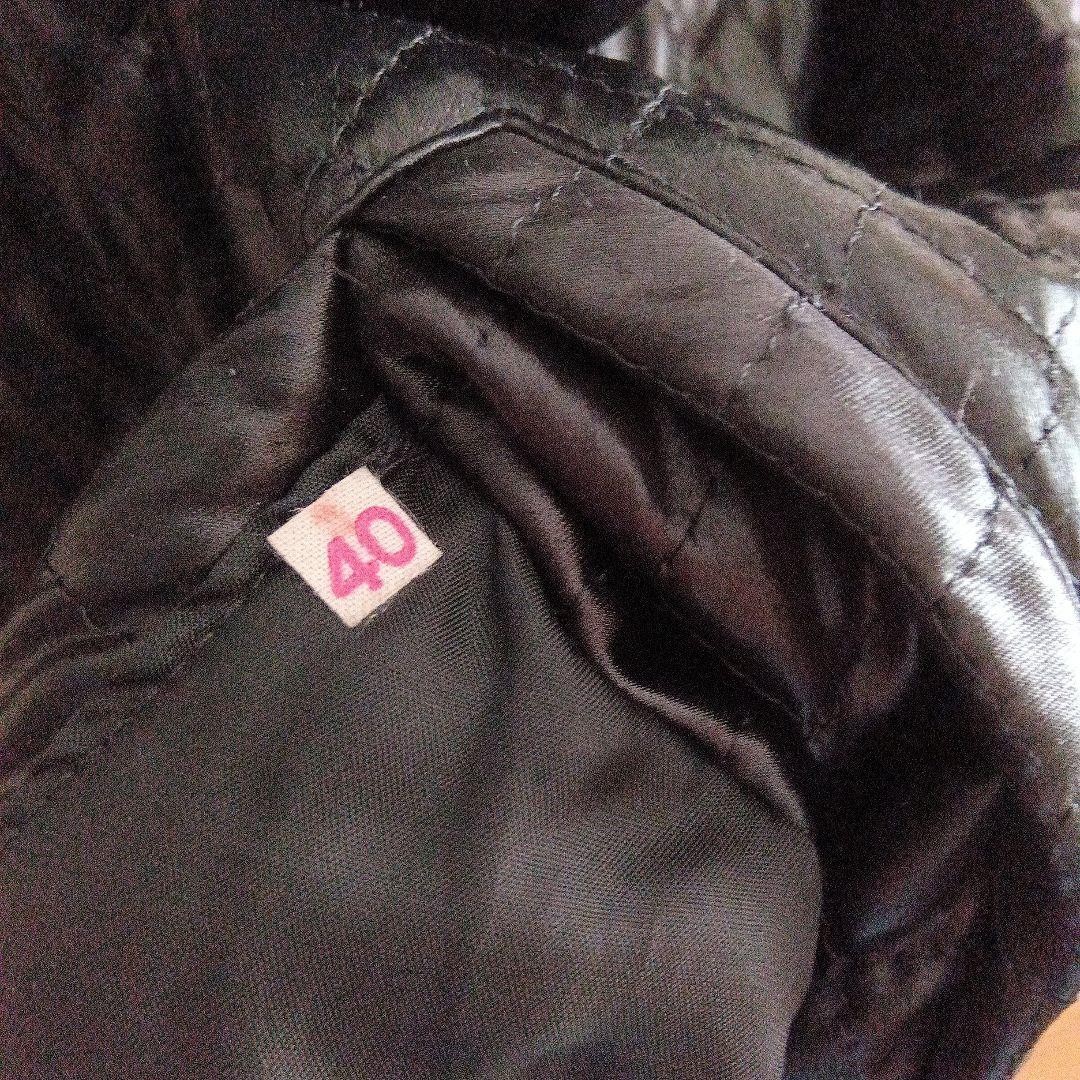 Yves Saint Laurent Long Quilted Coat Black Real Fur Trim Height 104cm Yuk84cm thumbnail 10