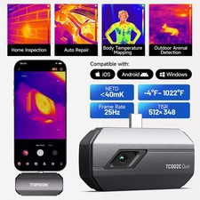 TOPDON TC002C Duo Thermal Imaging Camera Inspection Buildings, Vehicles, Leakage
