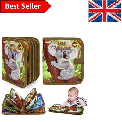 Sinnesbuch Wildtiere Thema Touch and Feel   interaktive Texturen für Babys