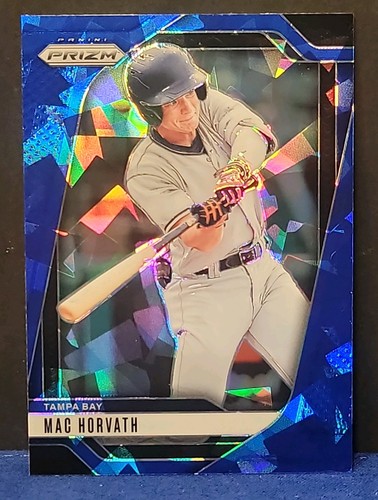 2025 Panini Prizm Blue Cracked Ice Prizm Mac Horvath #203 RC Tampa Bay - Picture 1 of 3