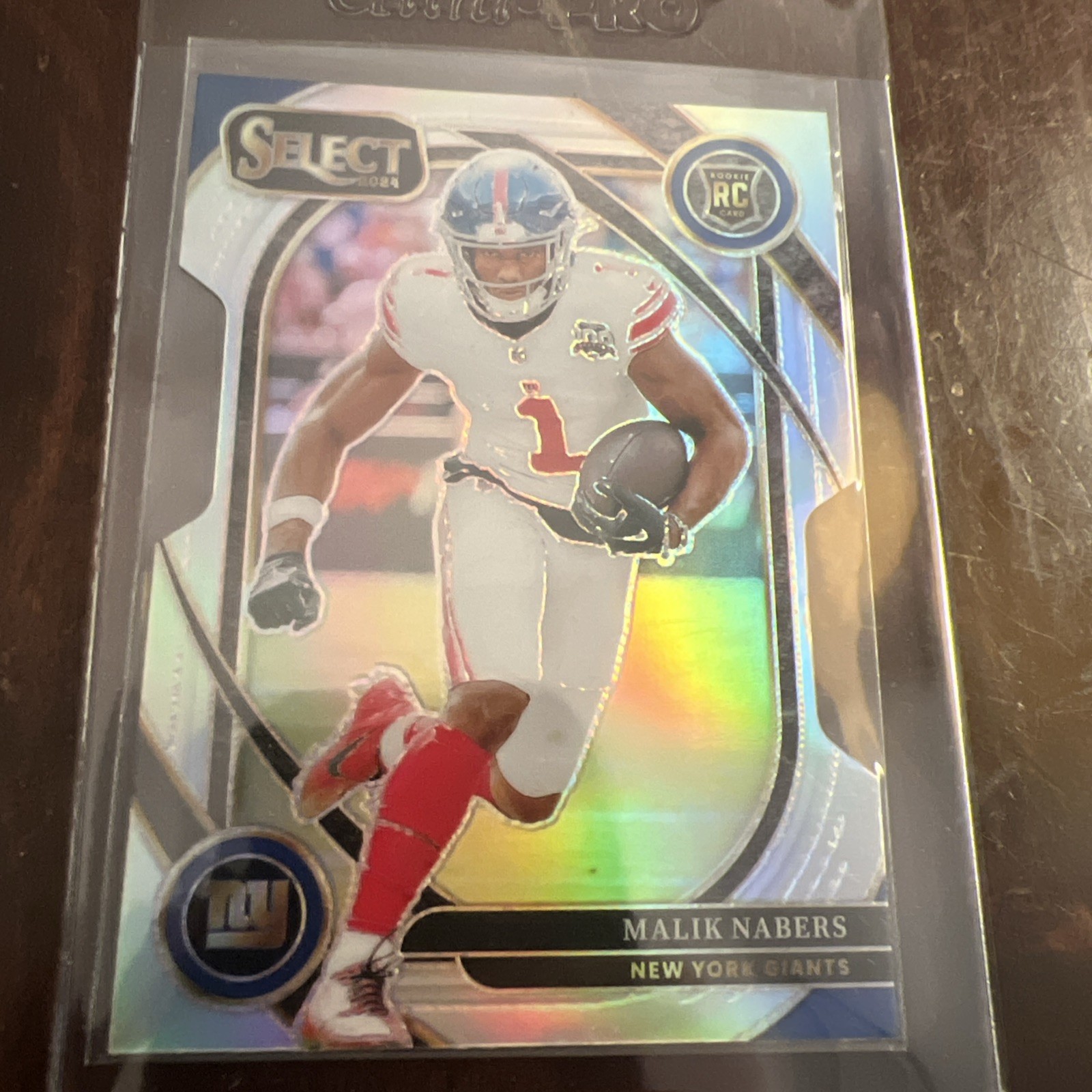 2024 Panini Select - Premier Level Malik Nabers #116 Silver Prizm Die-Cut (RC)