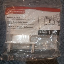 Rubbermaid Wall End Shelving Rack Bracket Closet Organizer- 4 PACKS