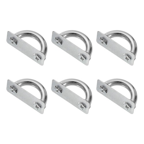 6 Pcs Arch Bridge Buckle, Metal D-Ring Connector 25x13x4mm, Silver - Picture 1 of 6