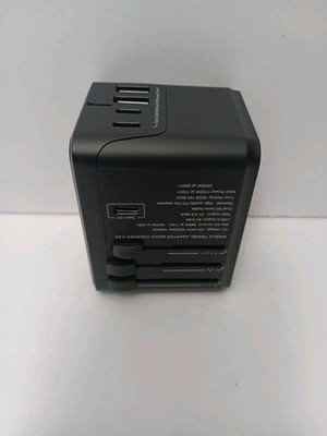Universal Travel Adapter 5.8A Smart Charger Plug with 3 USB Ports Worldwide