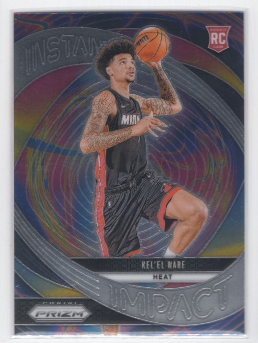 #16 2024-25 Panini Prizm Instant Impact Base Kel'El Ware Rookie Miami Heat