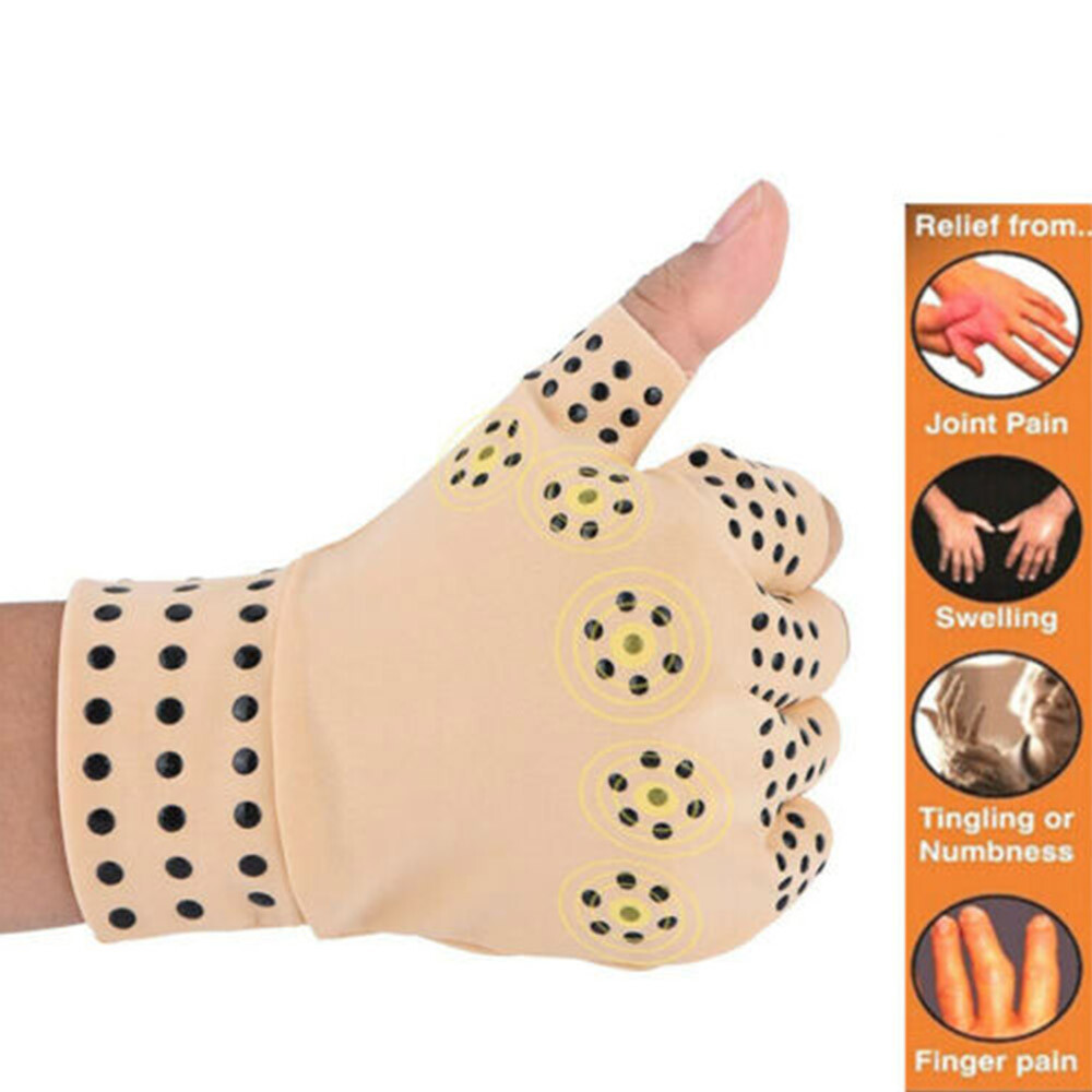 Therapeutic Arthritic Fingerless Compression Gloves Arthritis