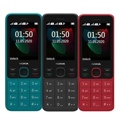 Original Nokia 150 Dual SIM Handy 2020 Ohne Simlock Cyan Schwarz Rot Neu OVP DE