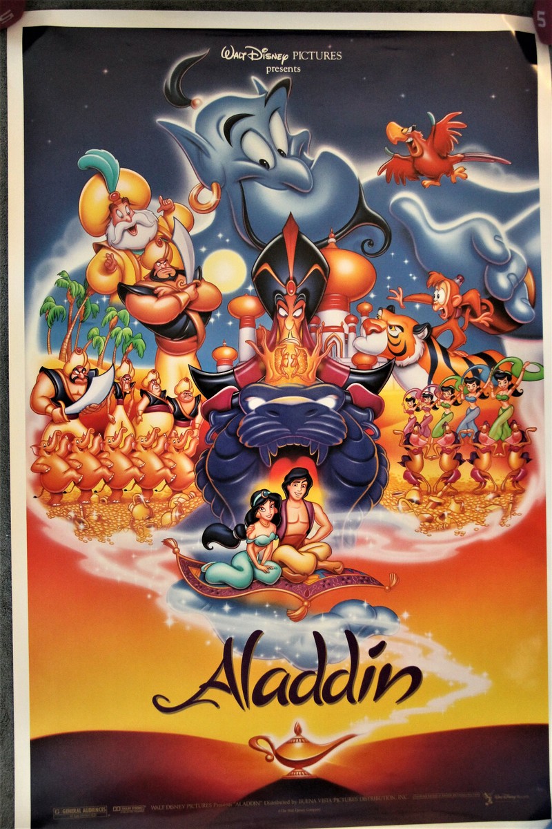 Aladdin 1992 Disney Double Sided Original Theater Poster 27