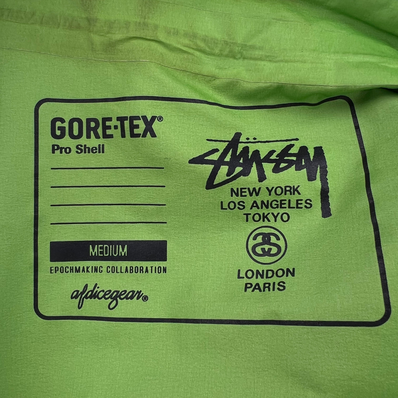 Stussy x Afdicegear Asymmetric Gore-tex Pro Jacket Black image 5