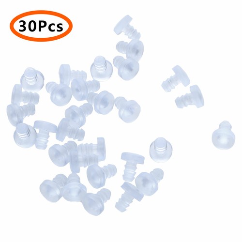 30 tapones de goma parachoques de mesa de vidrio anticolisión con vástago para orificio de 3/16 pulgadas Reino Unido - Imagen 2 de 7