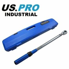 US PRO INDUSTRIAL 1/2" Drive Torque Wrench 40-220Nm Bi-direction Ratchet