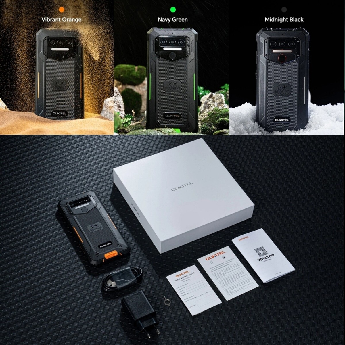Oukitel WP23 Pro 4G SmartPhone 8GB+128GB IP68 6.52in 10600mAh