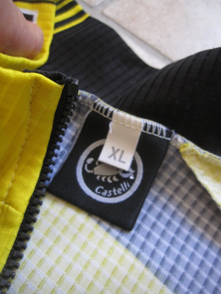 Maillot Cycliste Castelli Giant – ONCE – Jaune – Vintage 1998 – Taille XL