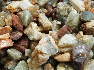 5 Pounds of Moonstone Rough - High Grade Mine Run - Cabbing, Tumble ...
