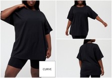 Plus Size Women's Ladies Oversized T shirt Cycle Shorts Loungewear 2 piece Set