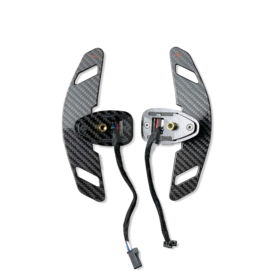 Palanca de cambios de fibra de carbono apta para Mercedes-Benz A B C E S G W205 W212 Brabus Foto 3 de 4