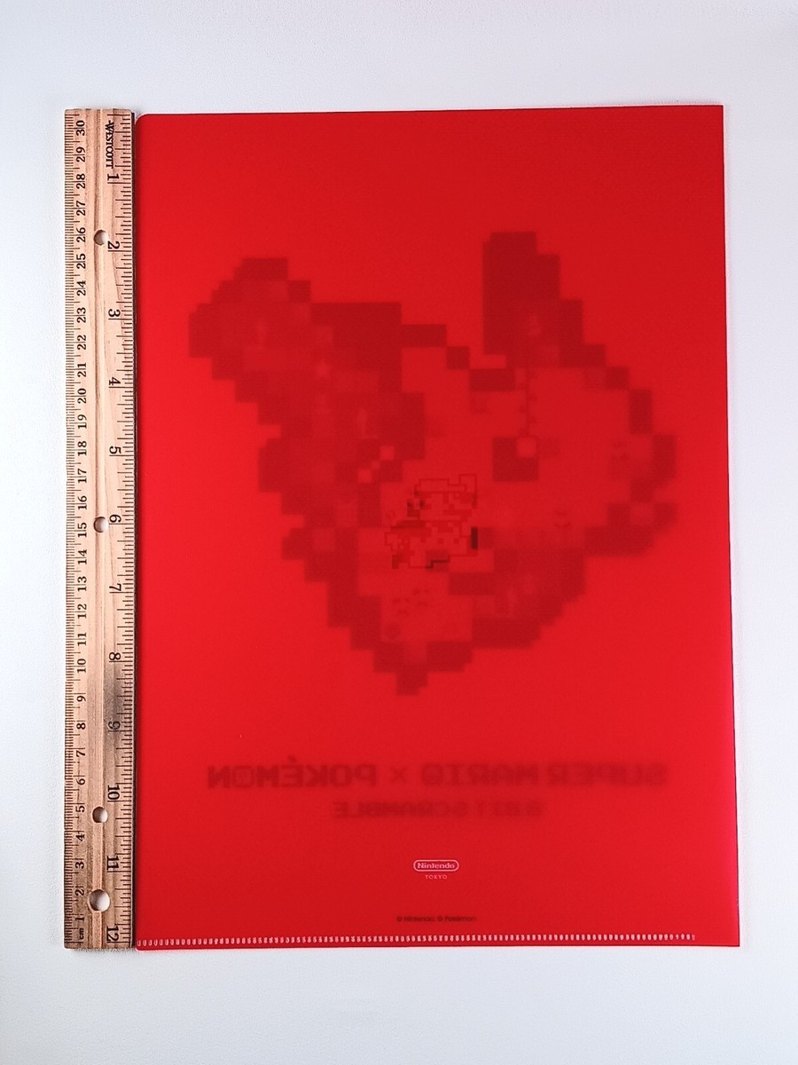 Pochette A4 Pokémon × Super Mario : Charmander Et Mario, édition Japonaise, Occasion