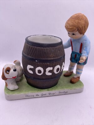 Hershey's Cocoa Figurine ''Sharing the Good Things'' J.H. Schuler Co BB2
