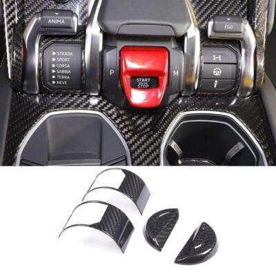 Carbon Fiber Sport Mode Switch Panel Cover Trim for Lamborghini URUS 2018-2024