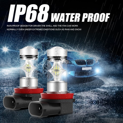 AUXBEAM H11 LED Headlight Kit Low Beam Bulb Super Bright 6500K HID White 8000LM - Picture 8 of 12