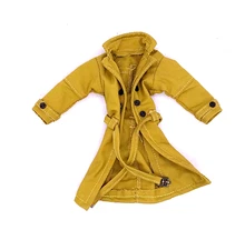 SU-MF-CON-D: Dark Yellow Custom Wired Trench Coat for McFarlane John Constantine