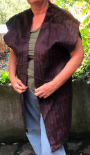 Echtpelz Innenfutter für Mantel Desingnerstück braun L neu