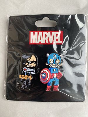 2016 SDCC Marvel Skottie Young 2 pin set WINTER SOLDIER BUCKY