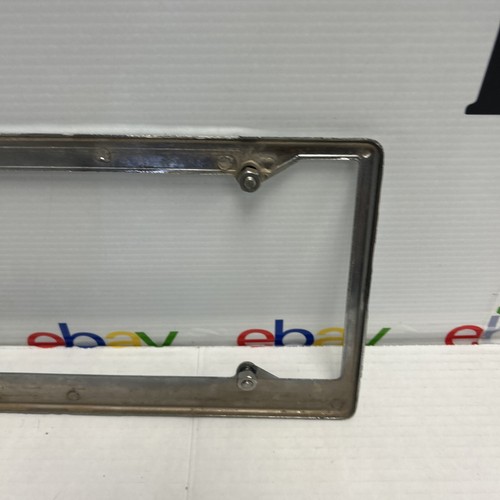 Vtg NFL Carolina Panthers License Plate Frame (Circa 2000) Vintage,Chrome/Metal - Picture 11 of 11