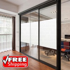 White Frosted Window Tint Glass Privacy Film EASY DIY Home / Office / Store