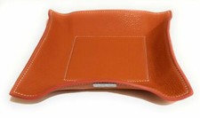 RITO - SVUOTATASCHE IN PELLE NATURALE E METALLO 20X20CM