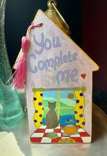 Wooden handcrafted Message Board/ Bead Necklace Love Gift Pack