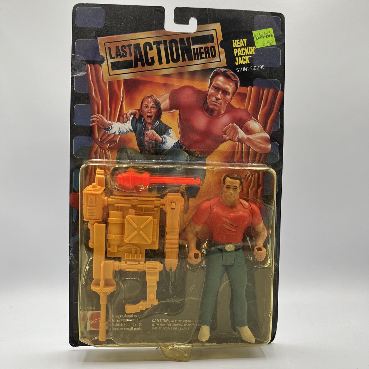 「ラストアクションヒーロー」MATTLE社製アクションフィギュア3種(1993) Mattel LAST ACTION HERO HEAT PACKIN JACK 1993 NIP Action