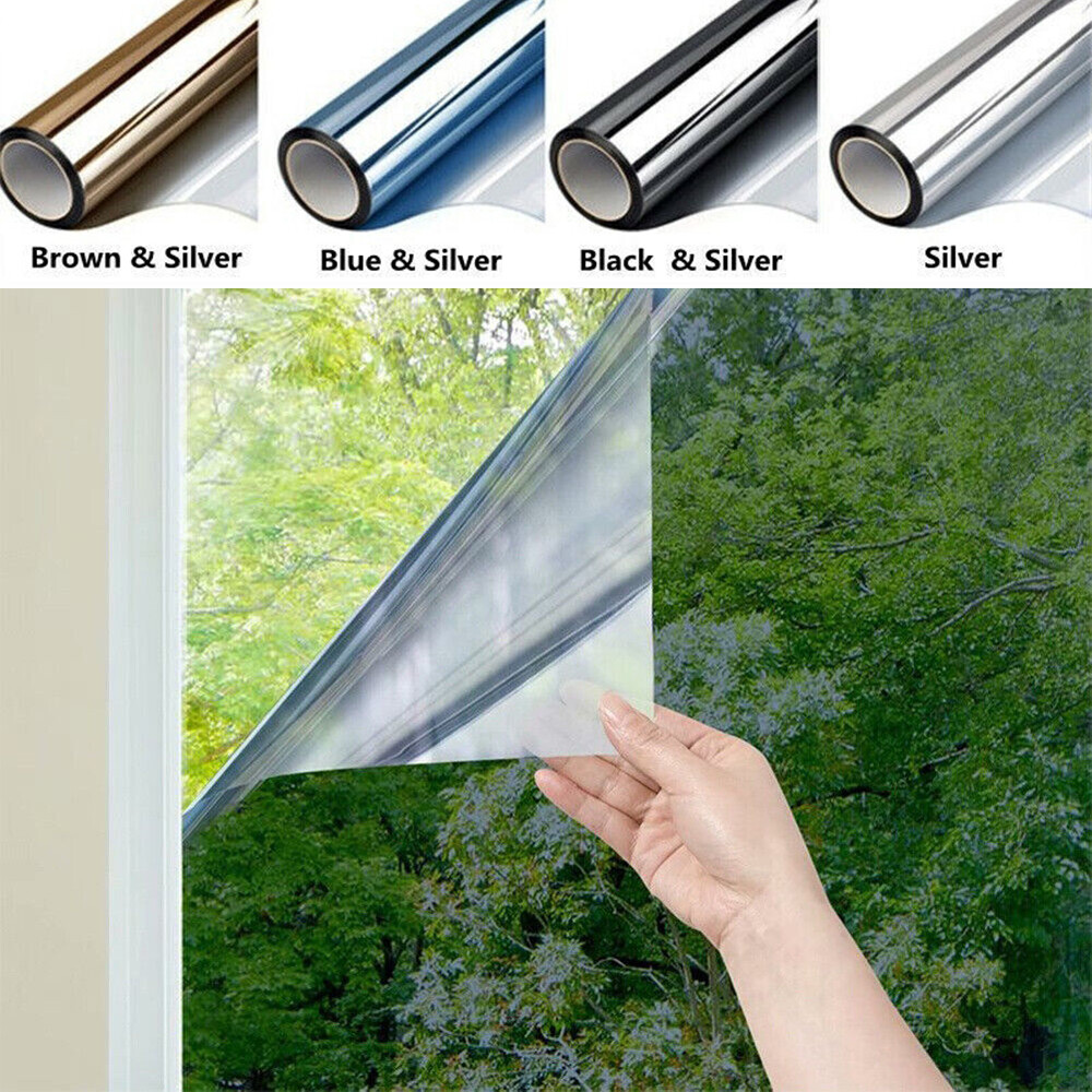 One Way Mirror Window Film Reflective Home Privacy Solar Tint Foil
