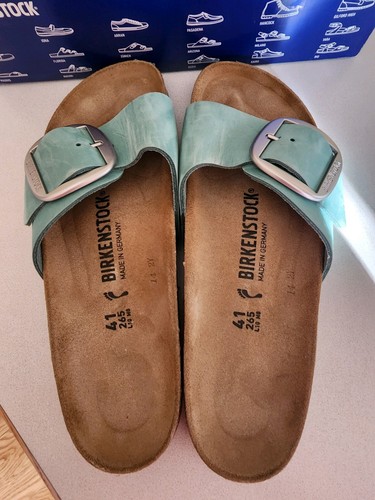 Birkenstock Madrid Big Buckle Beryl Leather Women's Sandals Size EU 41 US  10 | eBay
