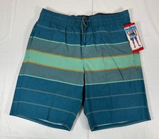 Hang Ten Quick-Dry Swim Shorts Trunks w Pockets, Men's Medium 34-36, Green, NEW