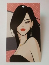 450 FASHION TAGS JEWELRY HANGTAGS  PRICE TAGS HANG TAGS WITH 450 PLASTIC LOOPS