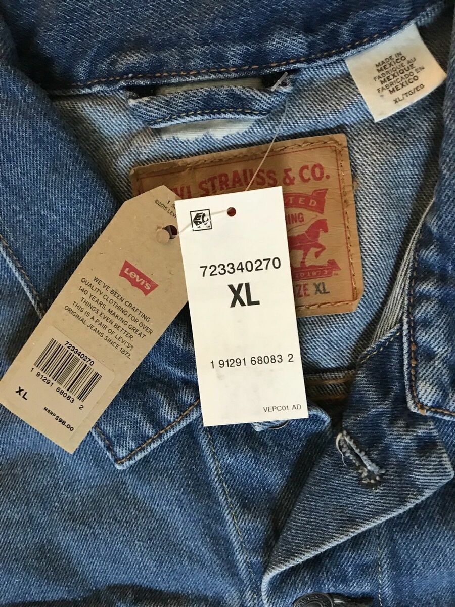 LEVIS Trucker Jean Jacket Mens NEW BAEZ Bleach NWT | eBay LEVIS Trucker Jean Jacket Mens NEW BAEZ Bleach NWT | eBay