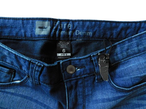 Nuevo Mossimo Premium Denim Talla 6 Acampanado Calce 3 Pantalones de mezclilla rectos Elastizados Med Desvanecimiento - Imagen 3 de 3