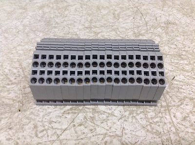 Wago 281 4mm2 Gray Grey Wiring Terminal Block Din Rail 4 mm 2 Lot of 18
