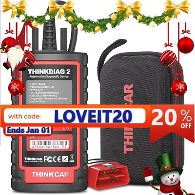 THINKDIAG 2 Car Bluetooth OBD2 Scanner Bidirectional All System Diagnostic Tool