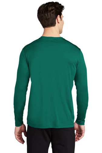 Camiseta Sport-Tek ST420LS Para Hombres Manga Larga Dri-Fit Posi Protección UV Cuello Redondo Foto 2 de 3