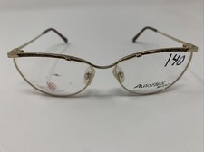 Marchon Eyeglasses Frame Autoflex 19 Brown 54-16-130 Gold Full Rim VA90